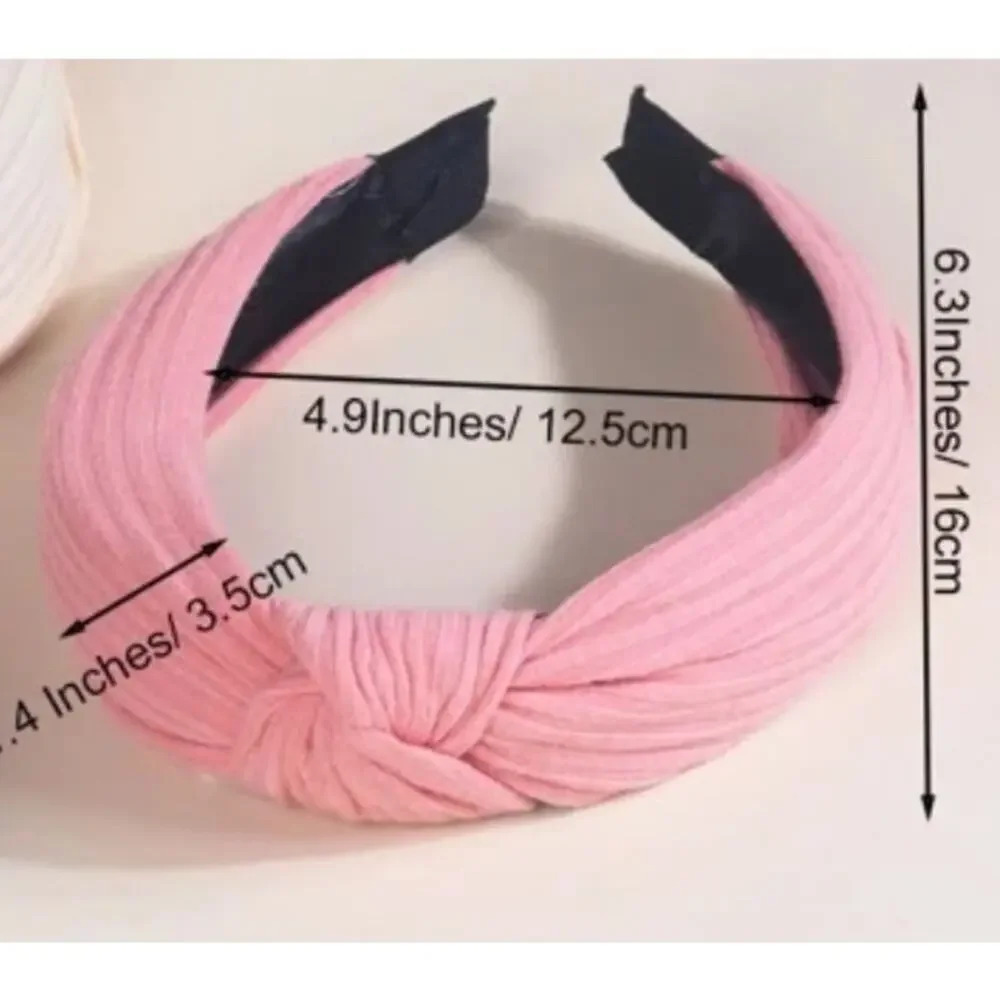 White turban knot headband Mss Rachel Style (fit kids and‎ adults) - Picture 2 of 2